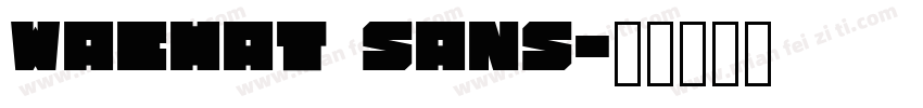 wachat sans字体转换